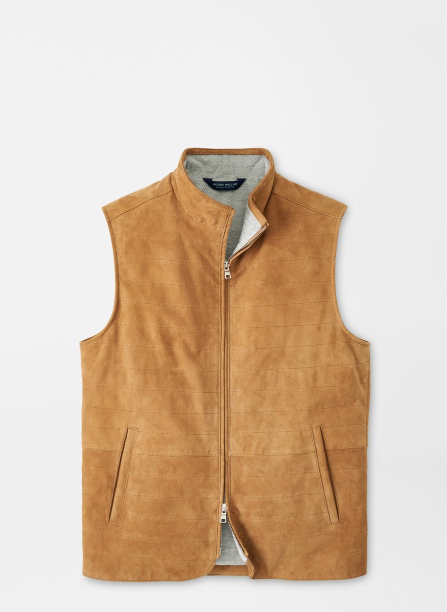 Peter Millar Vista Suede Vest Best