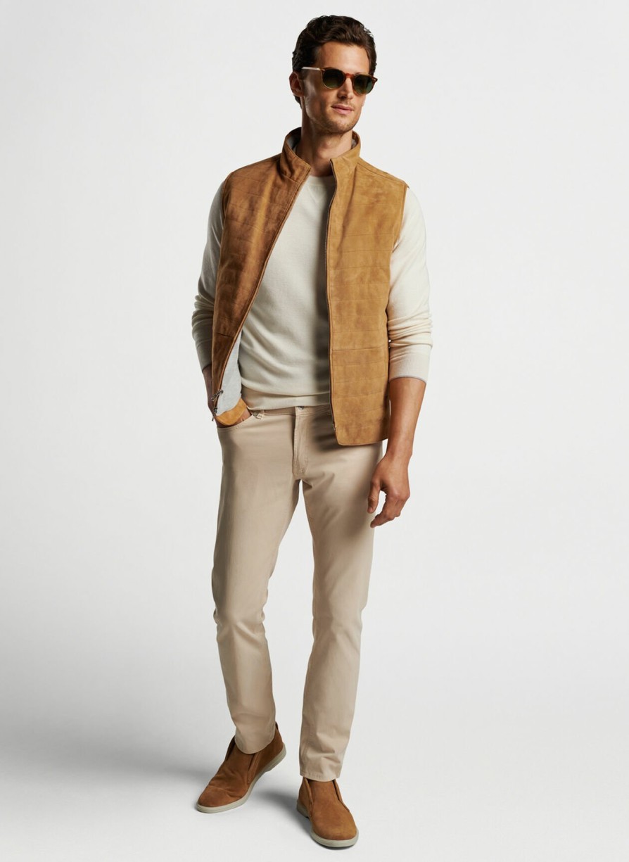 Peter Millar Vista Suede Vest Best