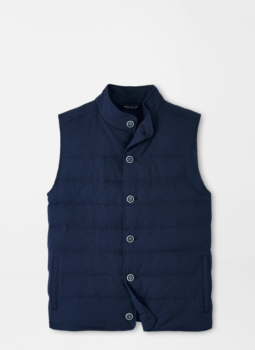 Peter Millar Smith Seersucker Vest Hot