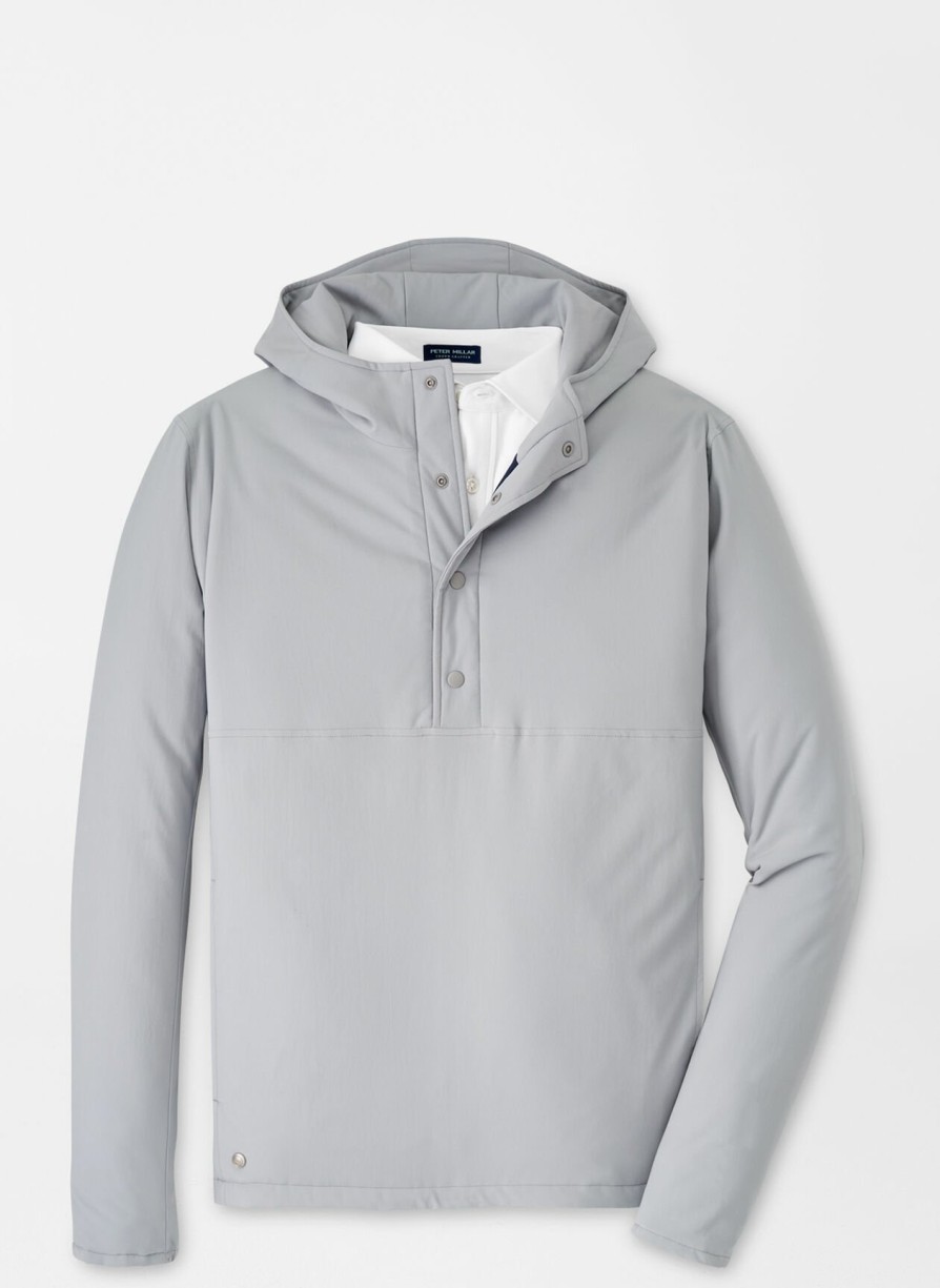 Peter Millar Approach Insulated Half-Snap Hoodie New