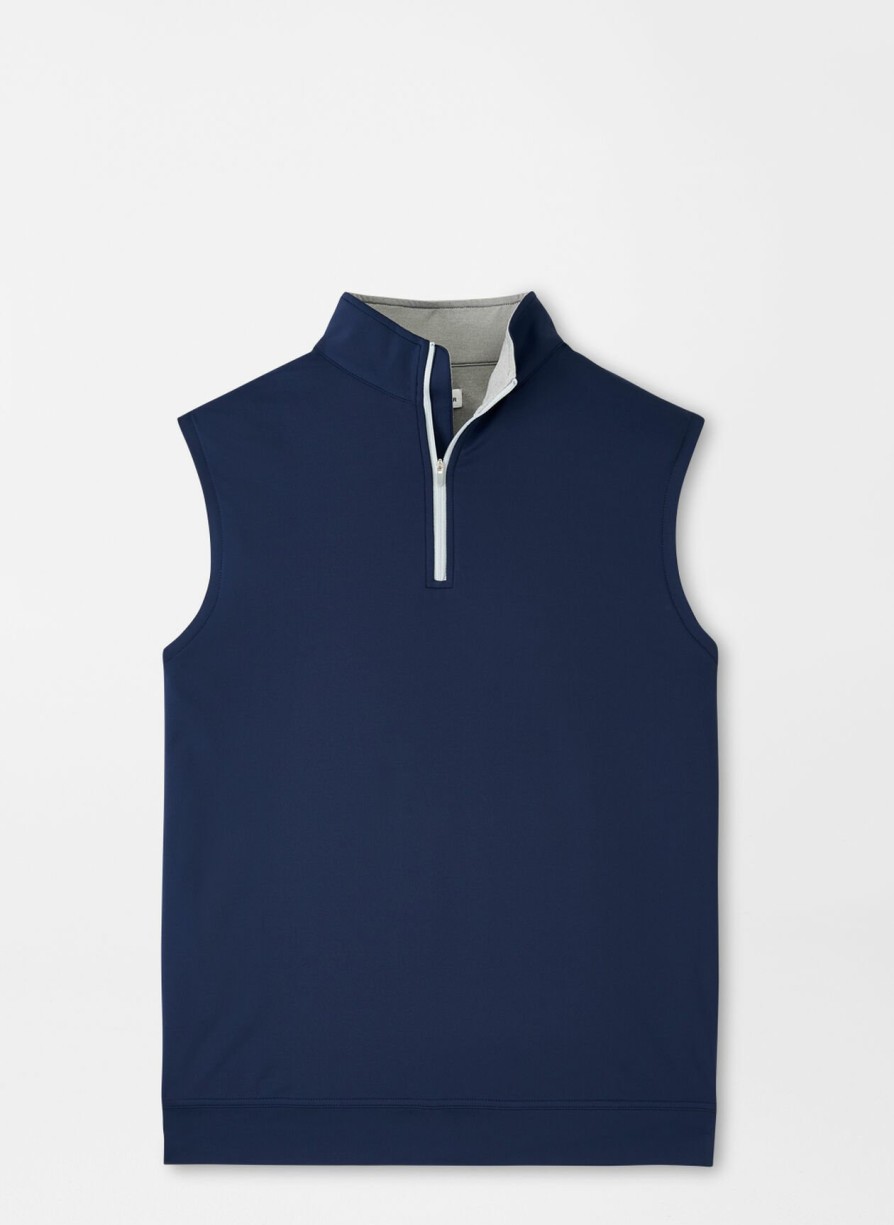 Peter Millar Galway Stretch Loop Terry Quarter-Zip Vest Best