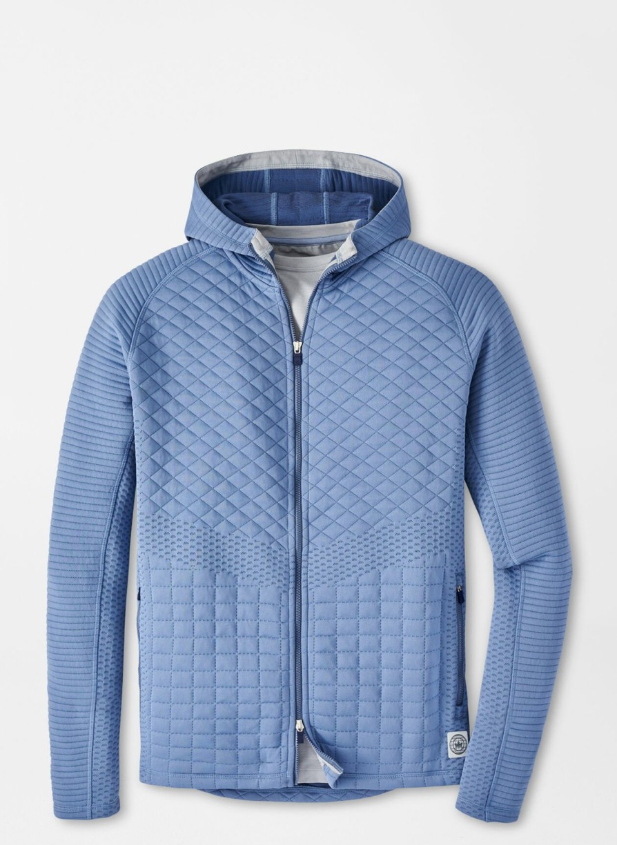 Peter Millar Orion Performance Quilted Hoodie Wholesale