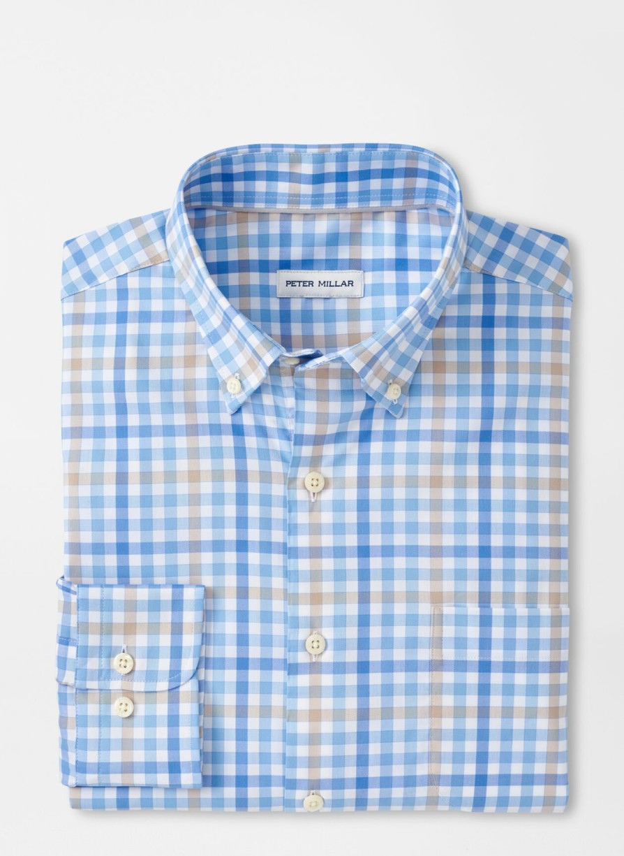 Peter Millar Freeport Crown Lite Cotton-Stretch Sport Shirt Hot