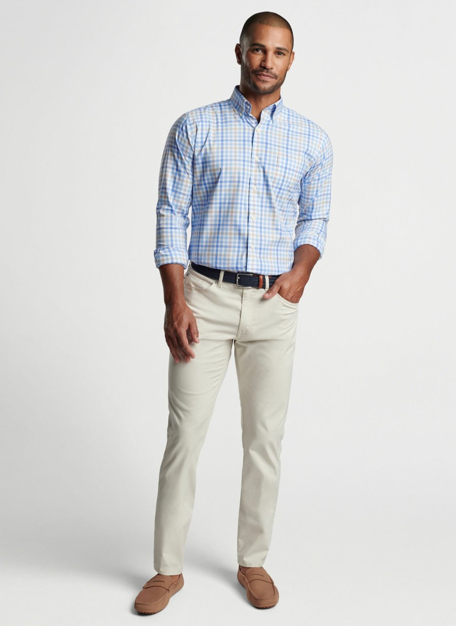 Peter Millar Freeport Crown Lite Cotton-Stretch Sport Shirt Hot