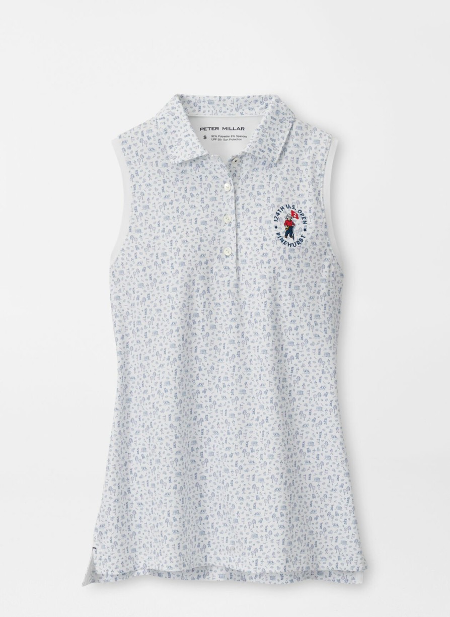 Peter Millar 124Th U.S. Open Women'S Sleeveless Button Polo Wholesale