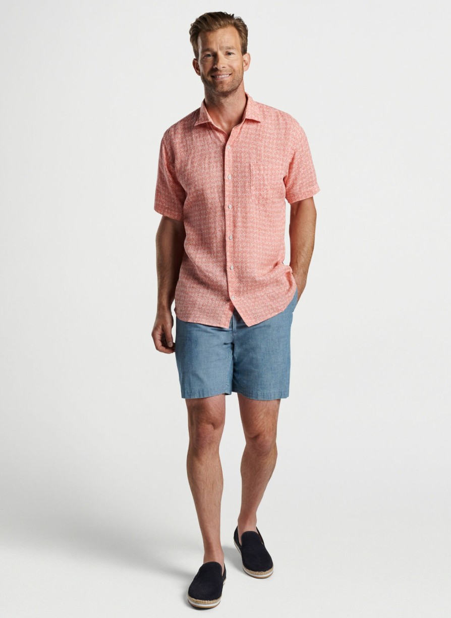 Peter Millar Sandblast Linen Sport Shirt Online