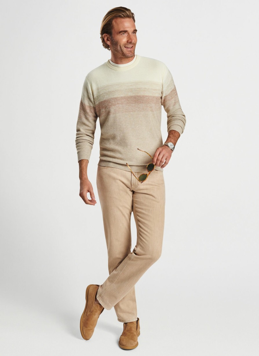 Peter Millar Degrade Stripe Crew New