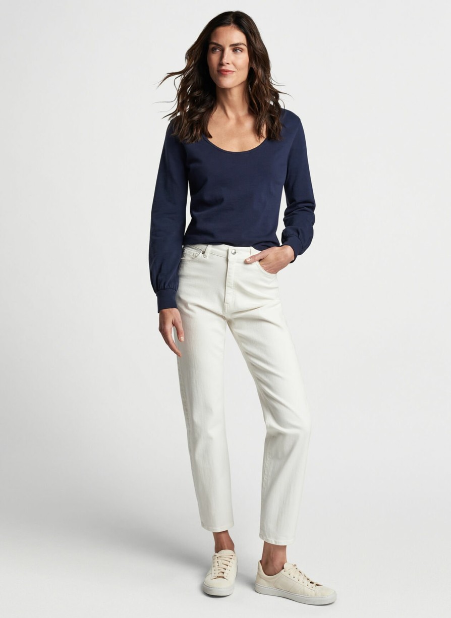 Peter Millar Crawford High Rise Straight Crop Jean Wholesale