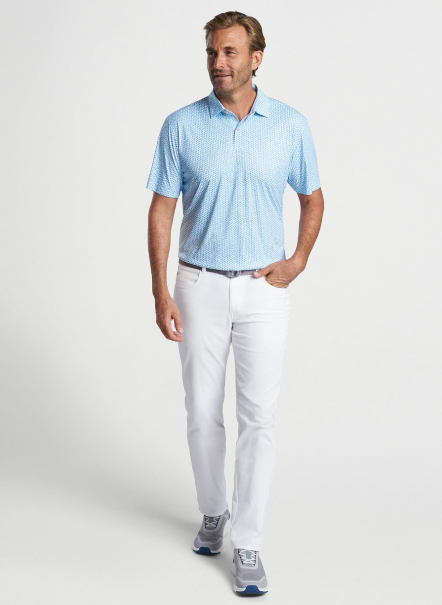 Peter Millar Featherweight Performance Golf On The Rocks Polo Clearance