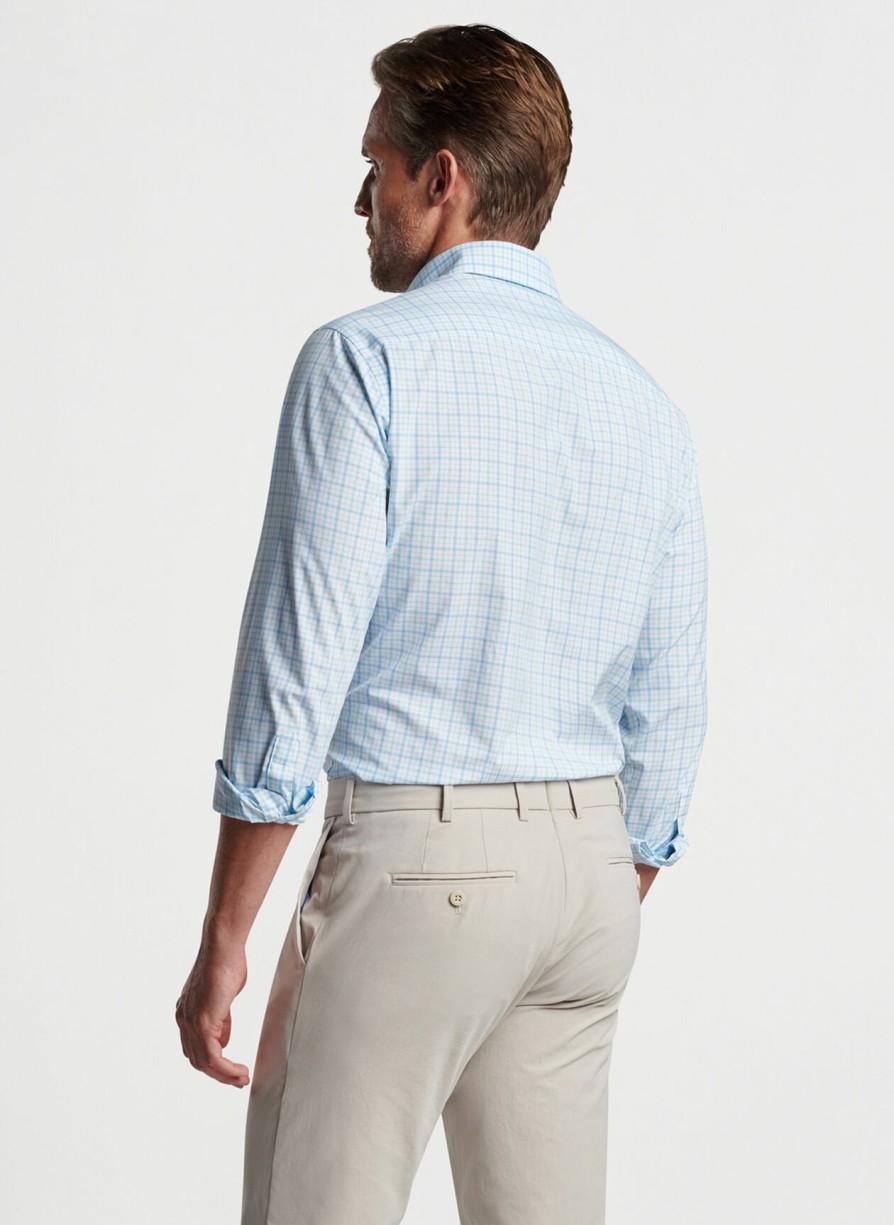 Peter Millar Rollins Performance Poplin Sport Shirt Hot