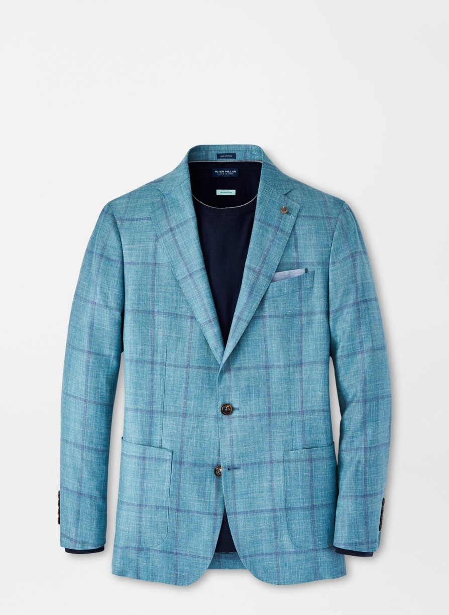 Peter Millar Creston Windowpane Soft Jacket Best