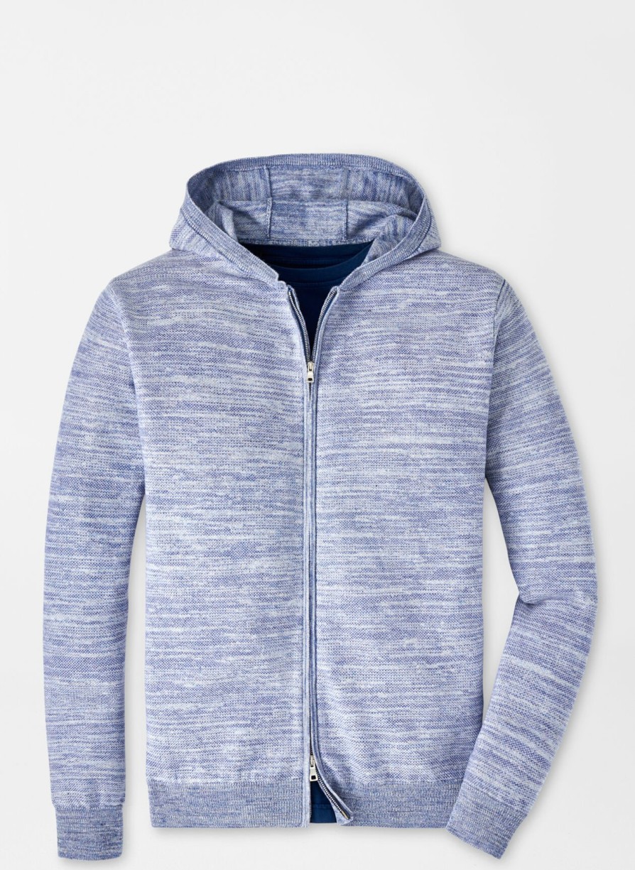 Peter Millar Ravello Full-Zip Hoodie Sweater Hot