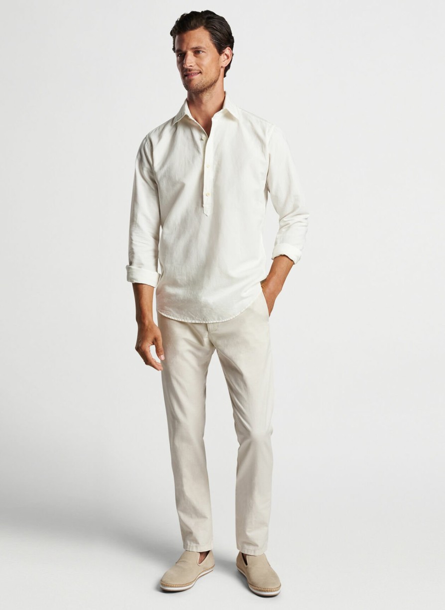 Peter Millar Teo Cotton Linen Blend Sport Shirt Online