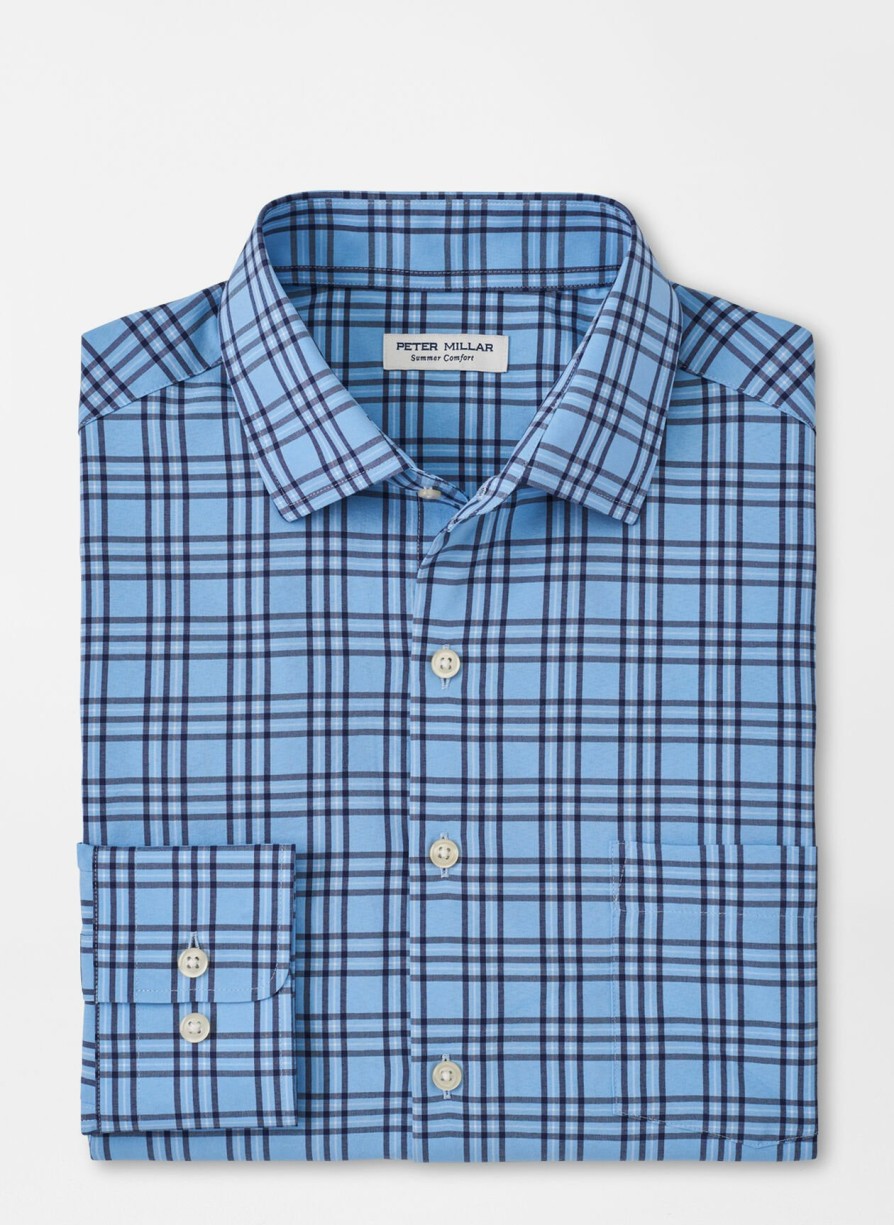 Peter Millar Darien Performance Poplin Sport Shirt Hot