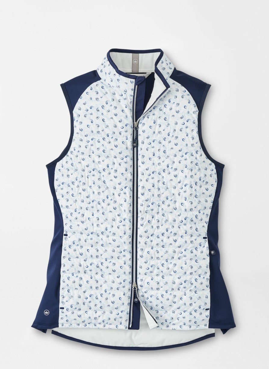 Peter Millar Fuse Tossed Paisley Hybrid Vest Clearance