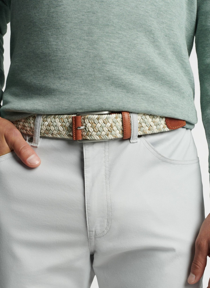 Peter Millar Cotton Melange Braided Belt Clearance