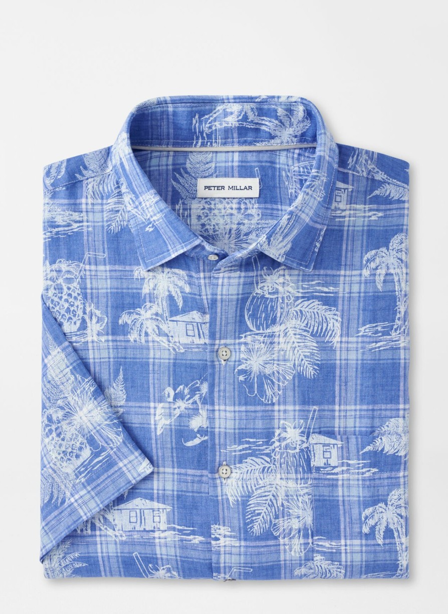 Peter Millar Shoreside Linen Sport Shirt Wholesale