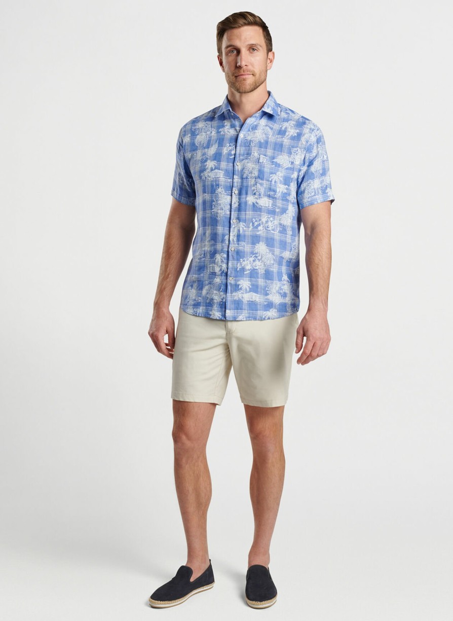 Peter Millar Shoreside Linen Sport Shirt Wholesale