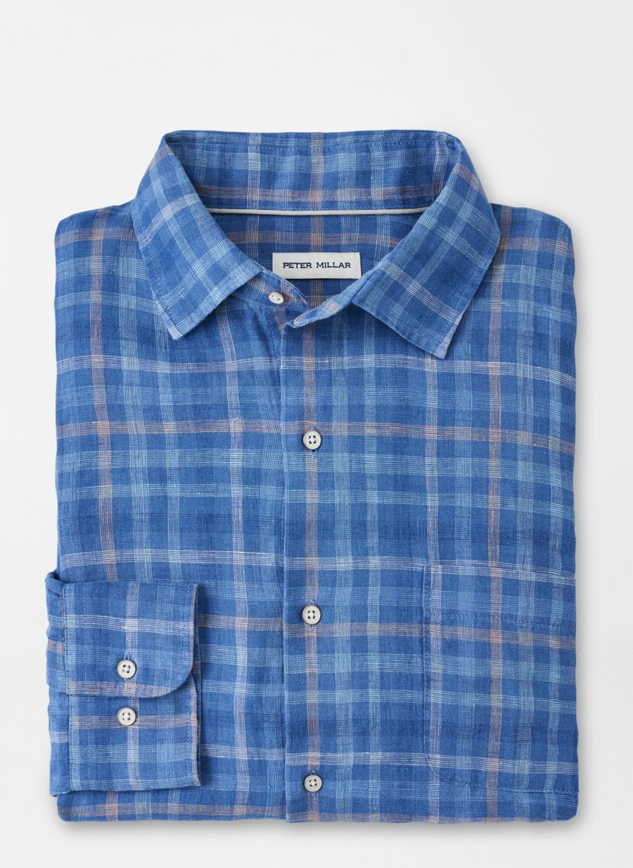 Peter Millar Ashore Linen Sport Shirt Online