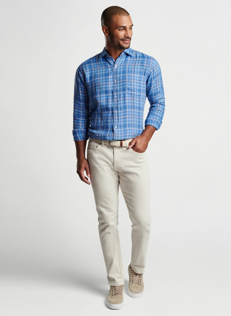 Peter Millar Ashore Linen Sport Shirt Online