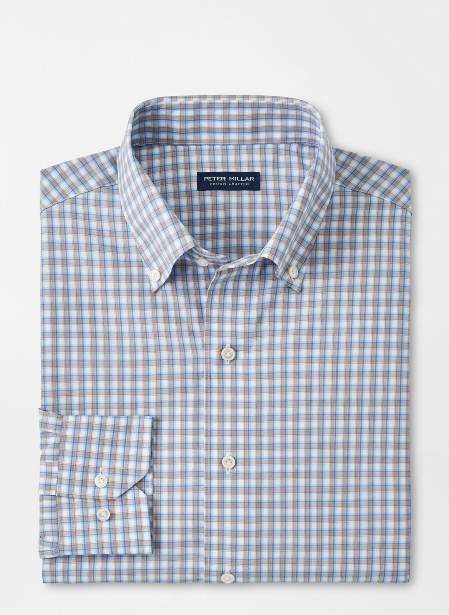 Peter Millar Cole Performance Poplin Sport Shirt Clearance