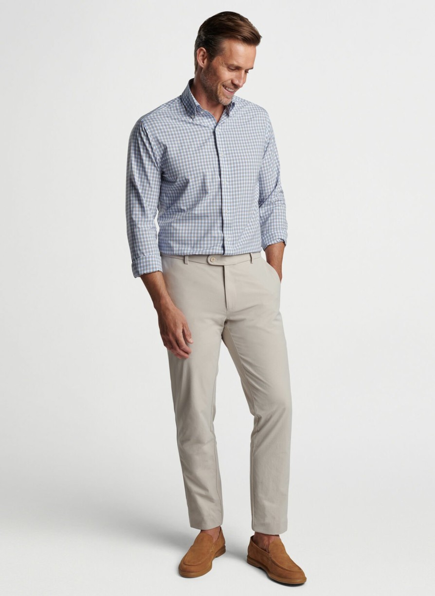 Peter Millar Cole Performance Poplin Sport Shirt Clearance