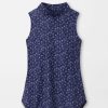 Peter Millar Scottie Tossed Paisley Print Sleeveless Mock Neck Shell Wholesale