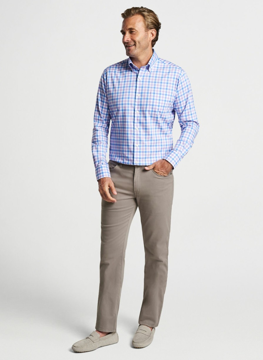 Peter Millar Castine Crown Lite Cotton-Stretch Sport Shirt Clearance