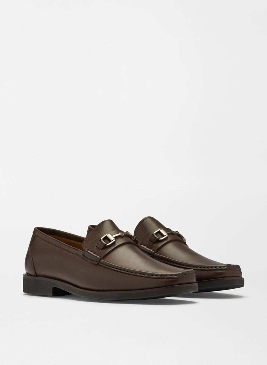 Peter Millar Leather Bit Loafer New