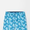 Peter Millar Linework Monstera Swim Trunk Hot