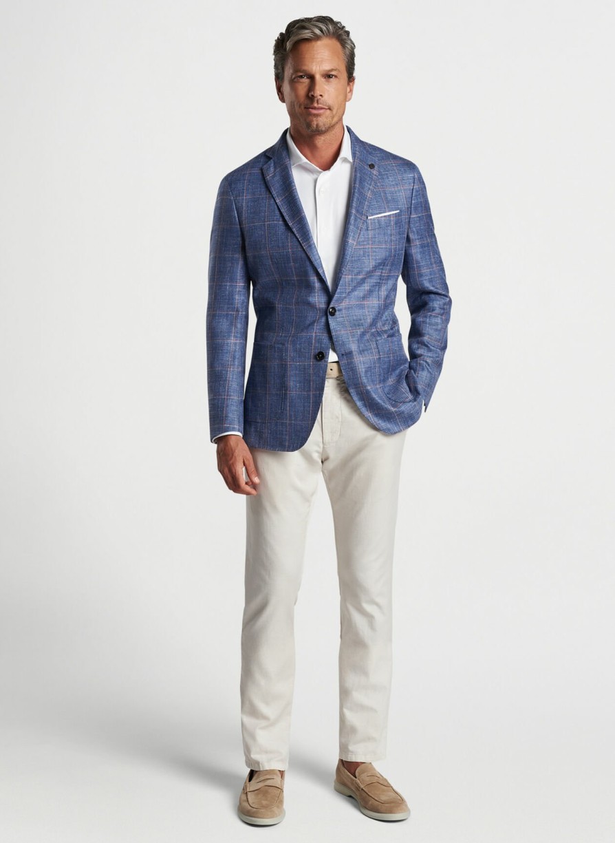 Peter Millar Roseville Windowpane Soft Jacket Clearance