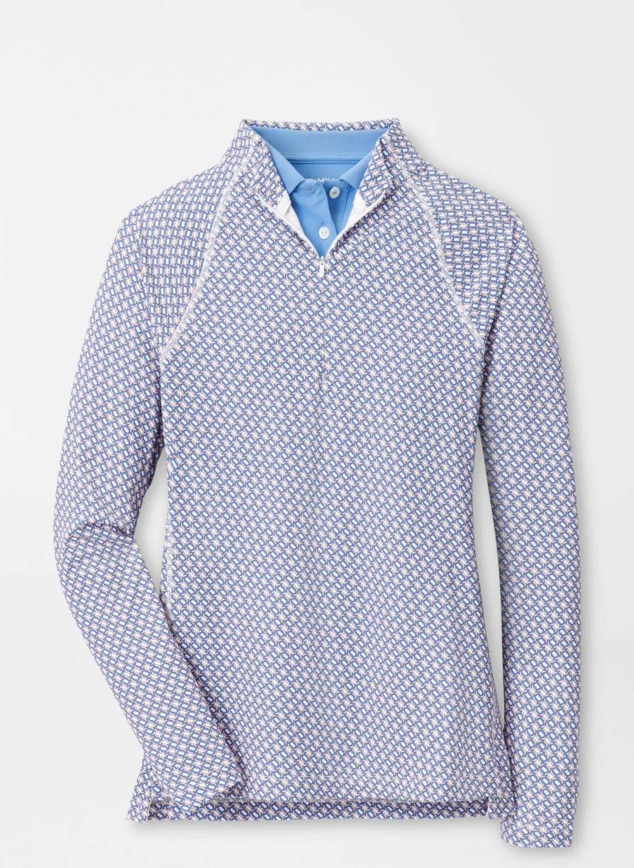 Peter Millar Links Print Raglan Sleeve Perth Layer Clearance