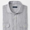 Peter Millar Lev Linen Sport Shirt Hot