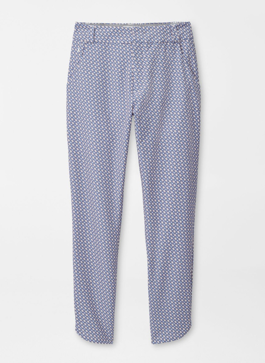 Peter Millar Surge Links Print Performance Ankle Pant Hot