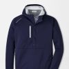 Peter Millar Weld Half Snap Hoodie New