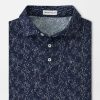 Peter Millar Pilot Mill Indigo Palms Short-Sleeve Polo New