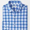 Peter Millar Van Ness Performance Poplin Sport Shirt Hot