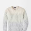 Peter Millar Camden High V Striped Sweater New