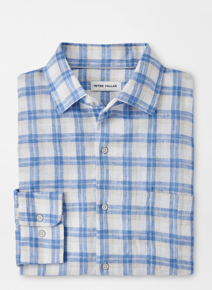 Peter Millar Edisto Linen Sport Shirt Wholesale