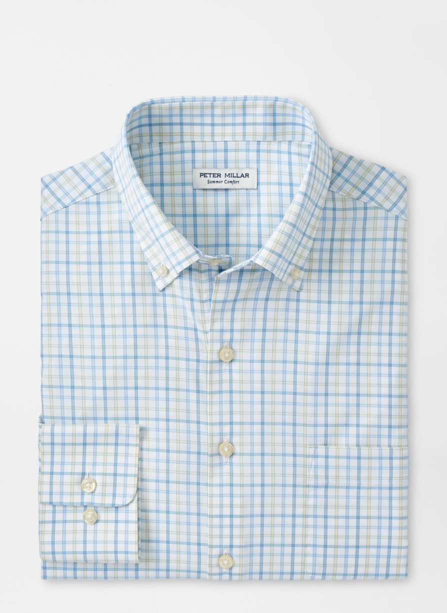 Peter Millar Eastport Performance Twill Sport Shirt Clearance