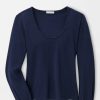 Peter Millar Kate Long-Sleeve Scoop Neck Henley New