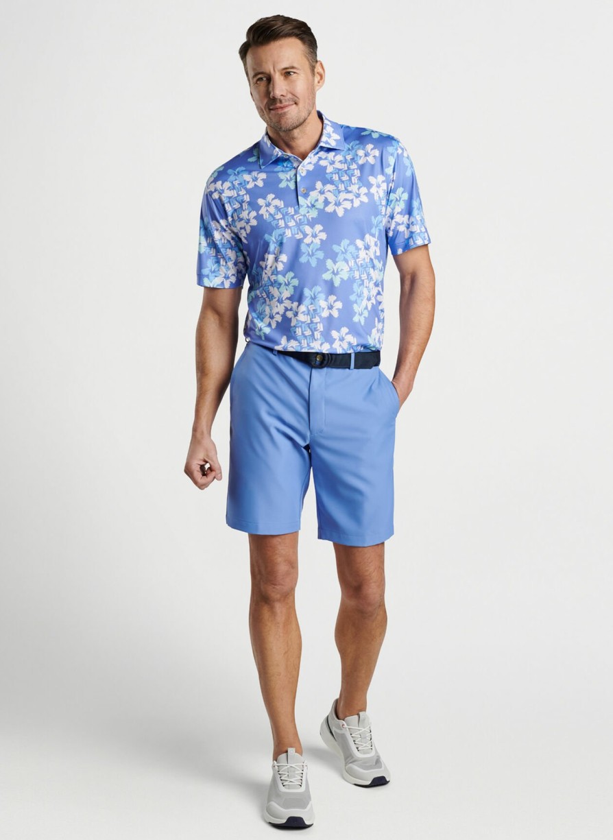 Peter Millar Abstract Floral Performance Jersey Polo Best