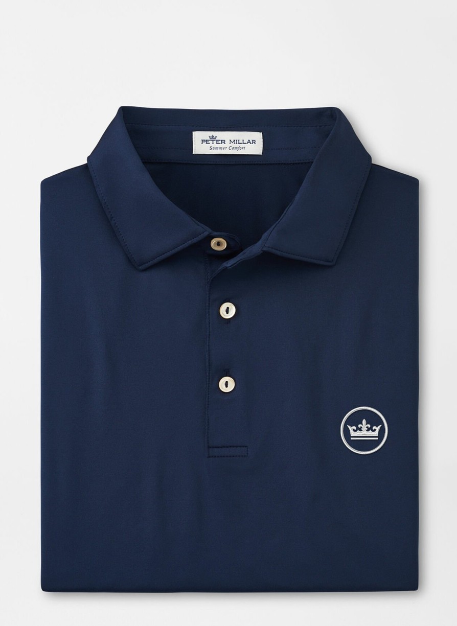 Peter Millar Crown Seal Solid Performance Jersey Polo Best