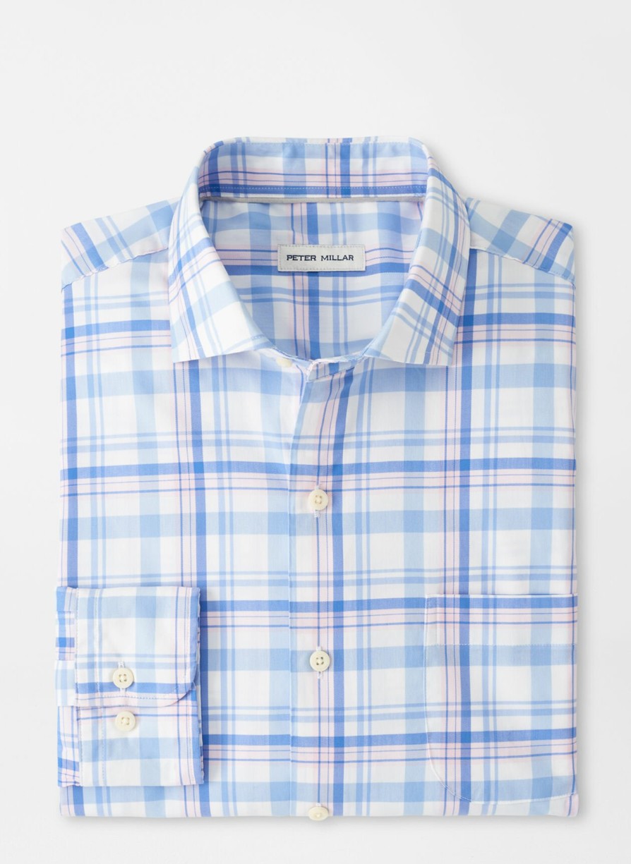 Peter Millar Payson Cotton-Stretch Sport Shirt New