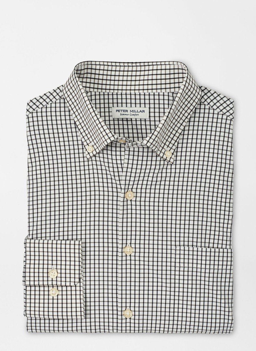 Peter Millar Hanford Performance Twill Sport Shirt Hot