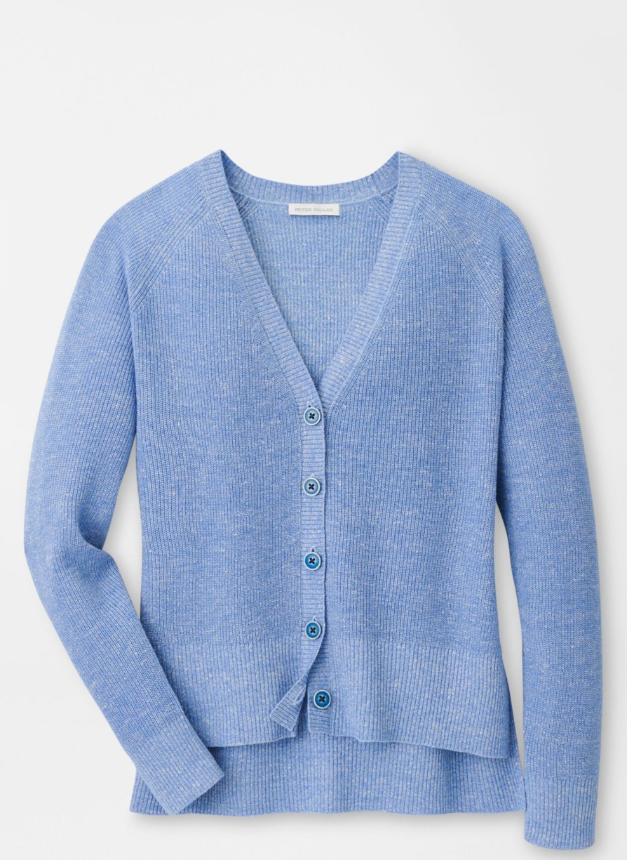 Peter Millar Seymour Shaker Stitch Cardigan Hot