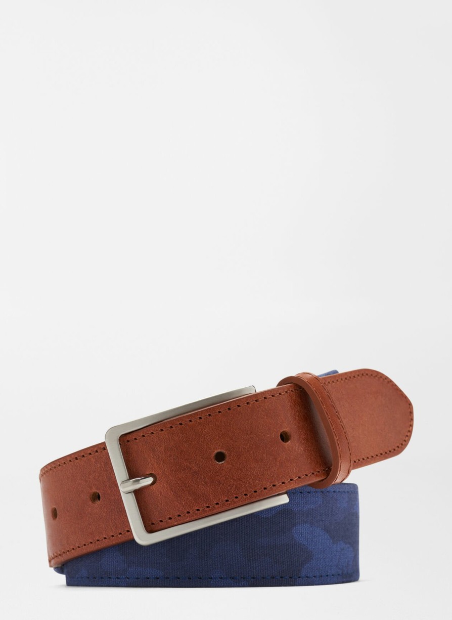 Peter Millar Linear Camo Printed Belt Online