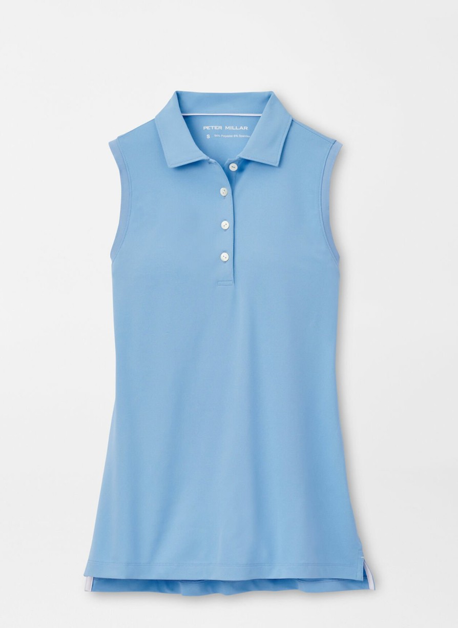 Peter Millar Sleeveless Banded Button Polo Wholesale