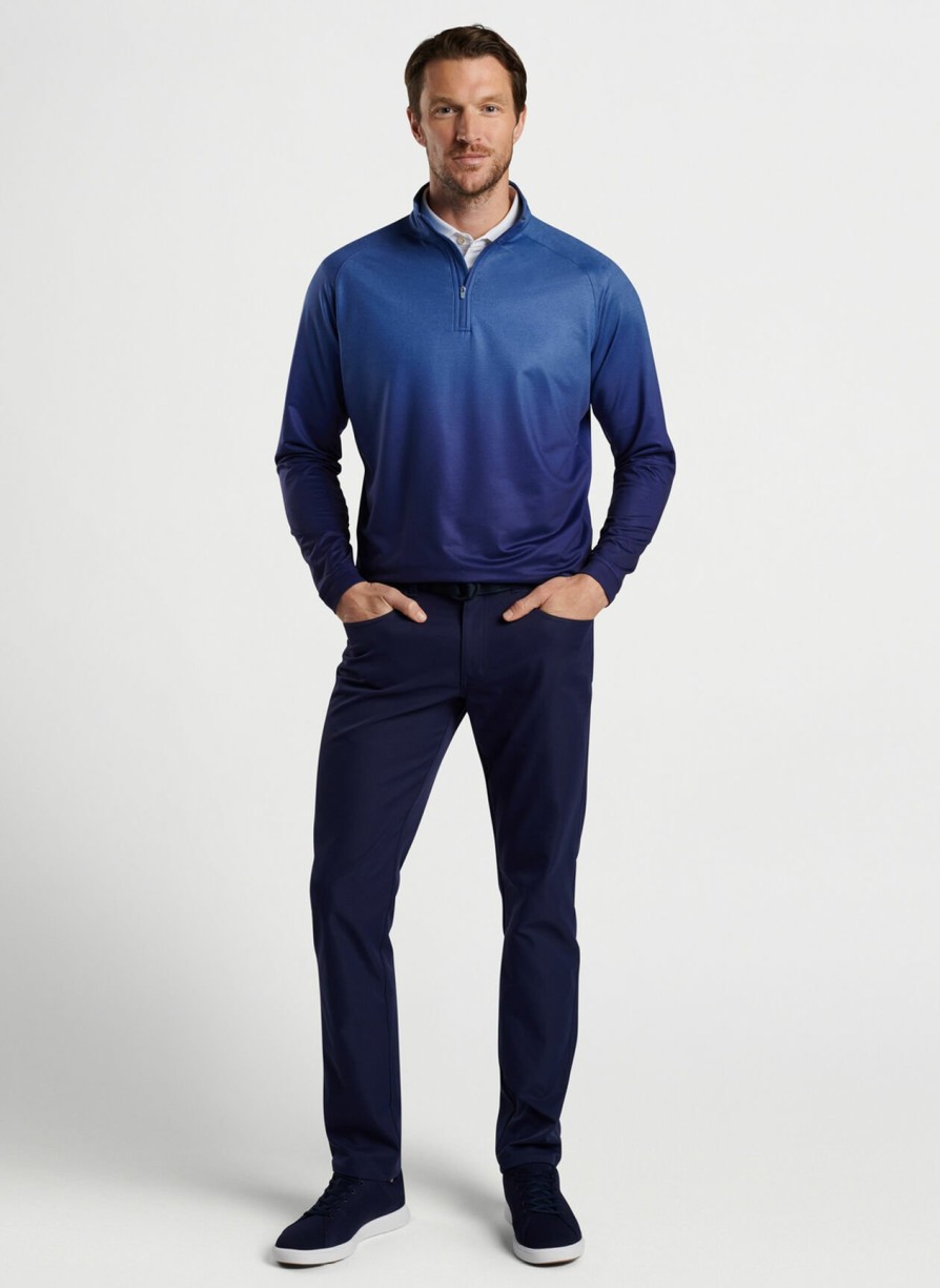 Peter Millar Perth Ombre Performance Quarter-Zip Hot