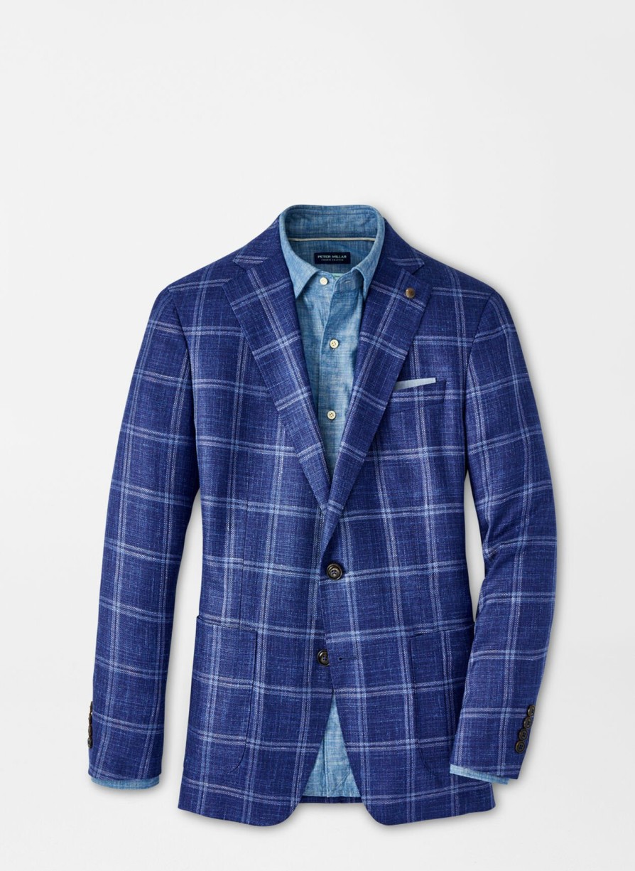 Peter Millar Sola Windowpane Soft Jacket Hot